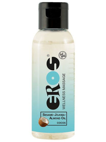 Eros Wellness Massage Oil Three Pack Vanilla Caramel And Cocos 50ml  - Club X
