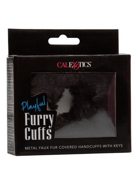 Playful Furry Cuffs Black  - Club X
