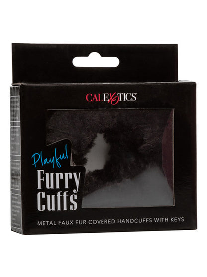 Playful Furry Cuffs Black  - Club X