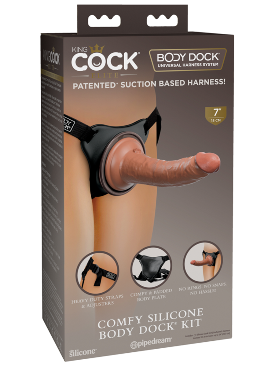 King Cock Elite Comfy Silicone Body Dock Kit  - Club X