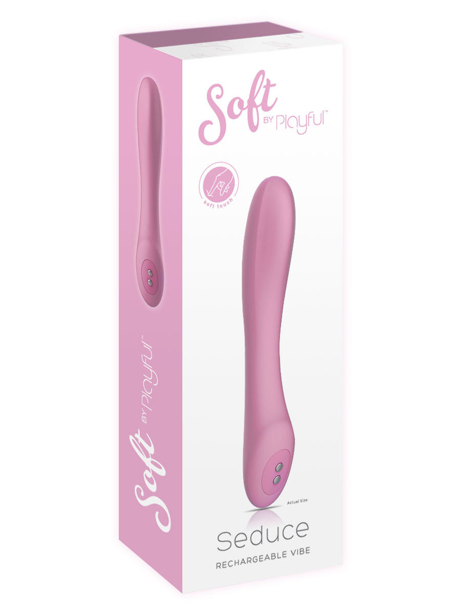 Soft by Playful Seduce - Rechargeable Vibrator Pink  - Club X