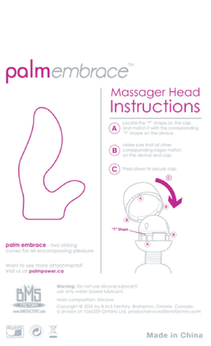 Palmembrace Head Attachment (For Use With Palmpower)  - Club X