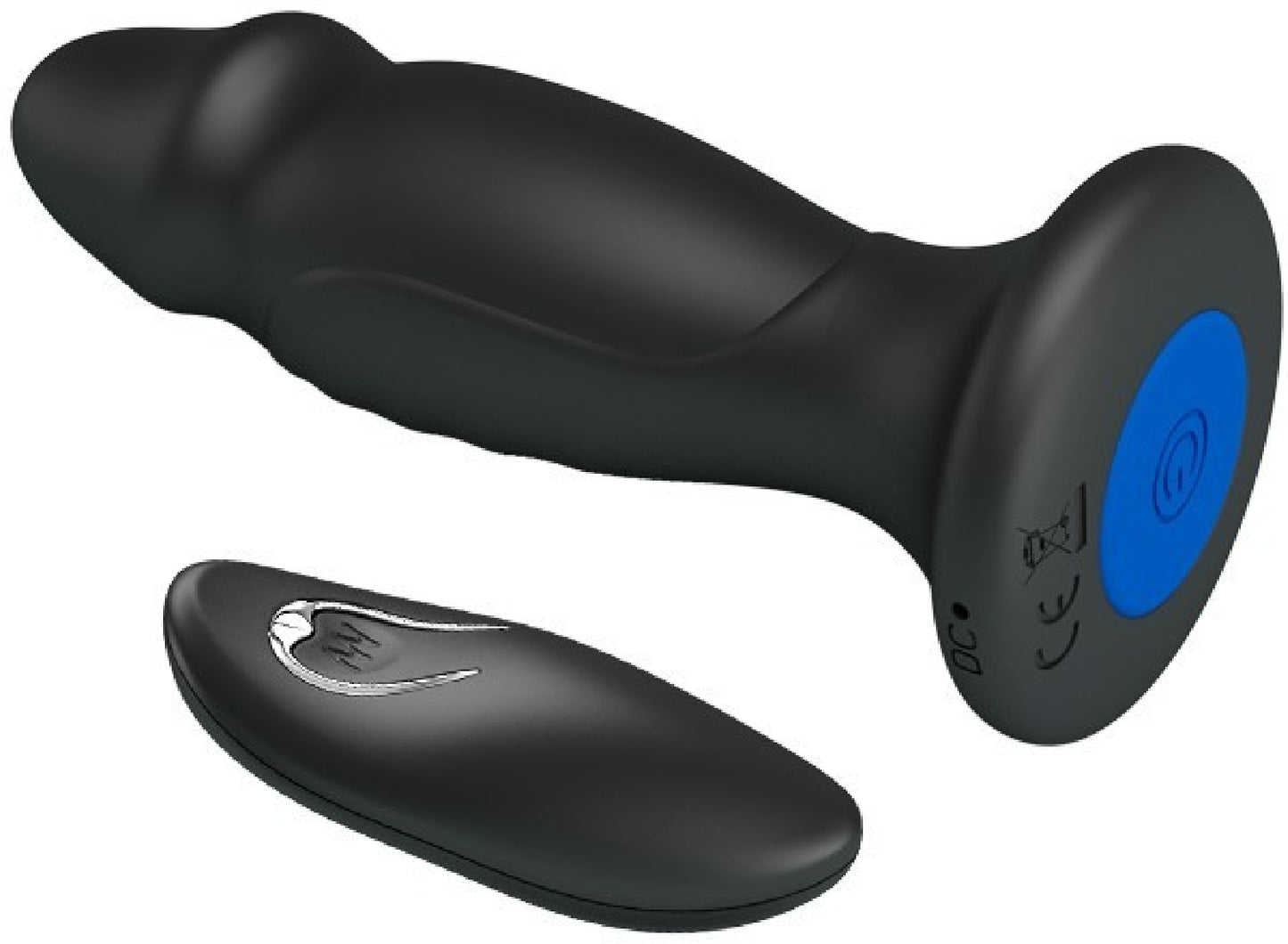 Mr Play Powerful Vibrating Anal Plug (Black) - Club X
