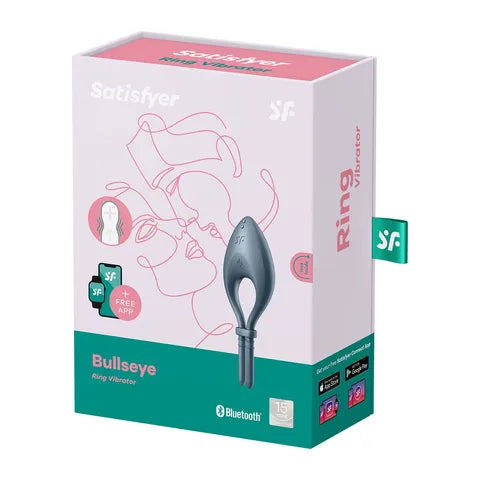 Satisfyer Bullseye Lasso Ring App Control - Blue  - Club X