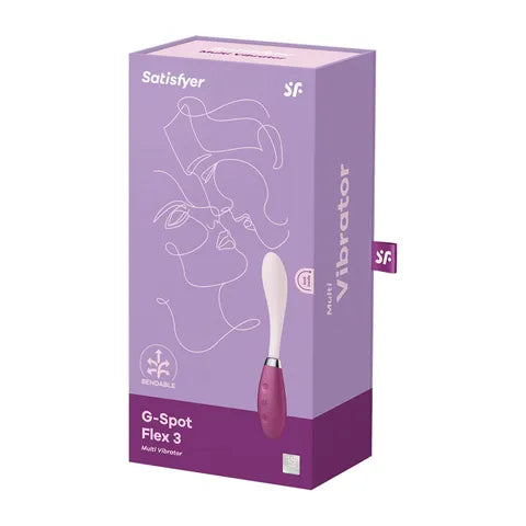 Satisfyer G-Spot Flex 3 Vibrator - Grey  - Club X