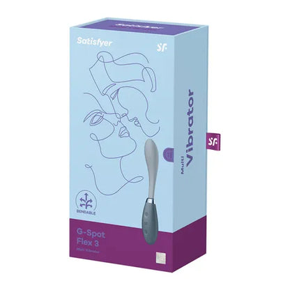 Satisfyer G-Spot Flex 3 Vibrator - Grey  - Club X