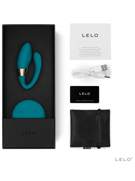 Lelo Tiani Duo Powerful Vibrator Dual Sensation Couples Massager Suit All Body Shape - Black  - Club X
