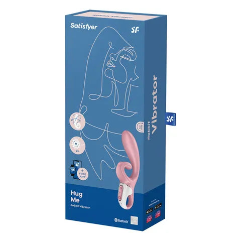 Satisfyer Hug Me Rabbit Vibe App Control - Turquoise  - Club X