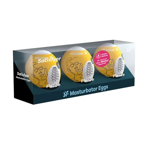 Satisfyer Masturbator Eggs 3-Pack - Riffle  - Club X