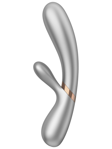 Satisfyer Hot Lover Silver/Champagne Incl. Bluetooth And App Rabbit Vibrator  - Club X