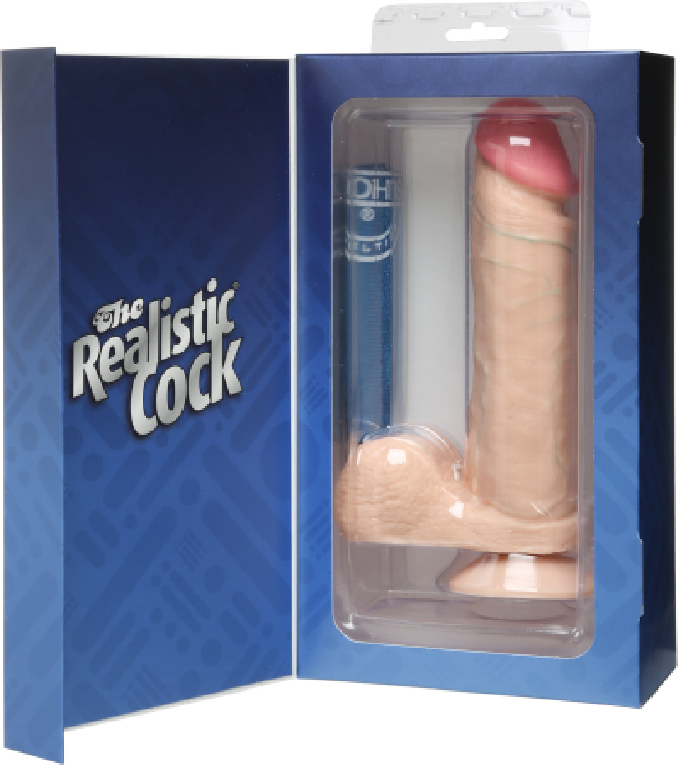 Cock 8" With Removable Vac-U-Lock Suction Cup (Vanilla)  - Club X