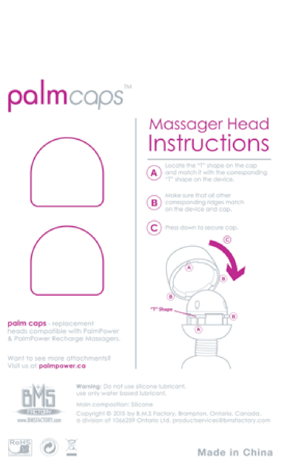 PalmCaps - 2 Silicone Replacement Caps (For Use With PalmPower)  - Club X