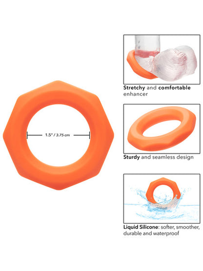 Alpha Liquid Silicone Sexagon Ring  - Club X