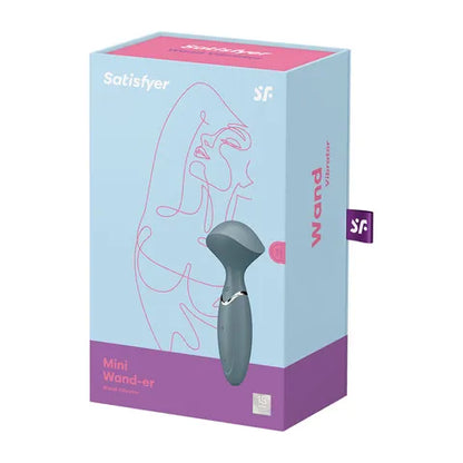 Satisfyer Mini Wand-er Vibrator - Grey  - Club X