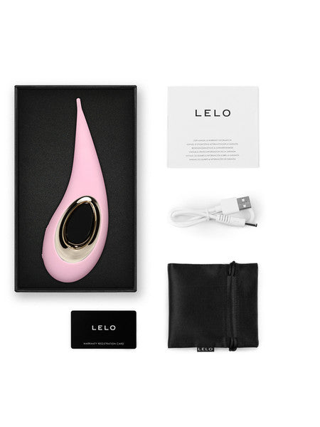 Lelo Dot High-Tech Suction Intense Vibrator Stimulator Totally Waterproof Design - Pink  - Club X