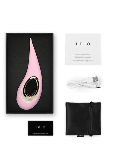 Lelo Dot High-Tech Suction Intense Vibrator Stimulator Totally Waterproof Design - Pink  - Club X