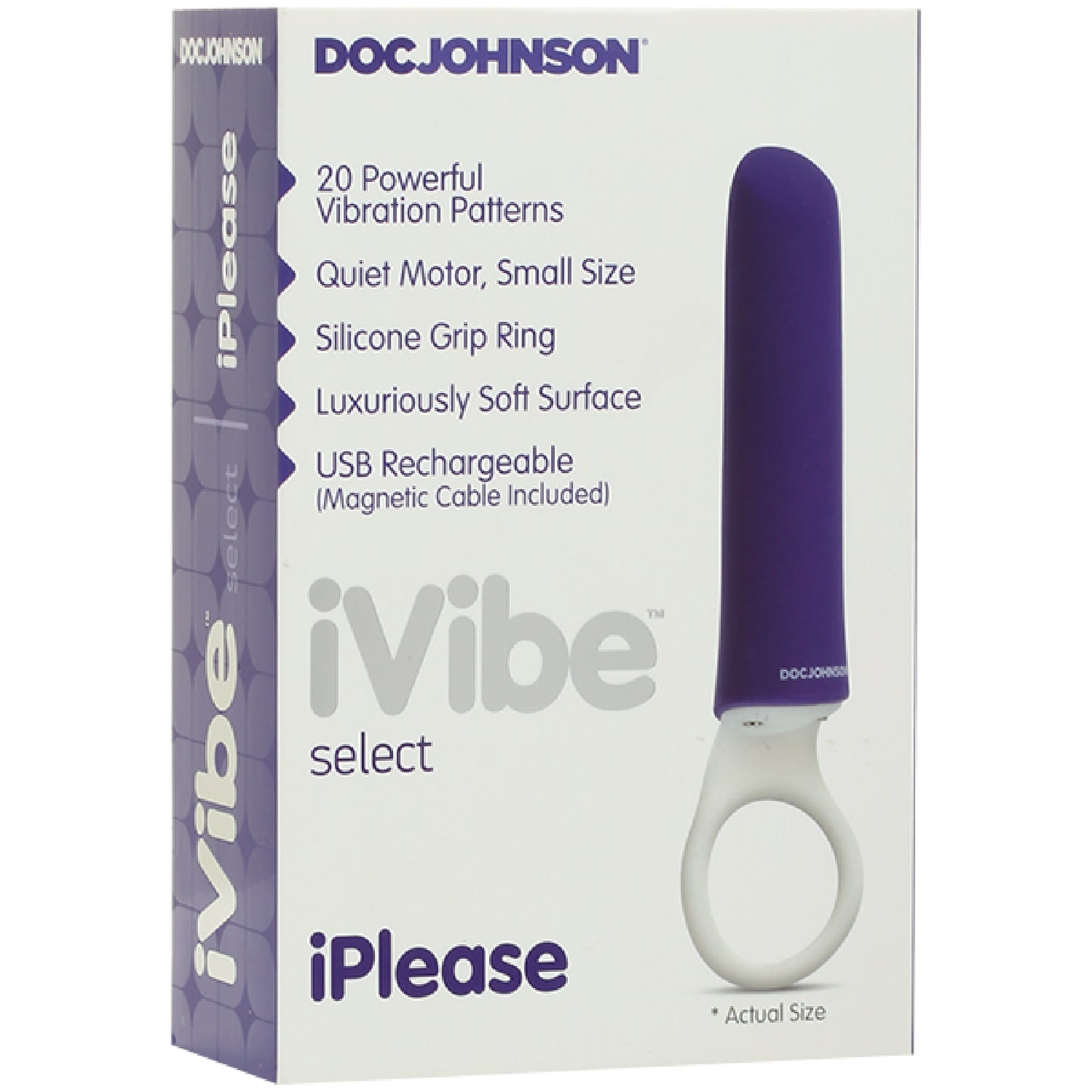 Iplease Rechargeable Powerful Grip Ring Purple - Club X