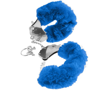 Fetish Fantasy Furry Cuffs Bondage Play Blue - Club X