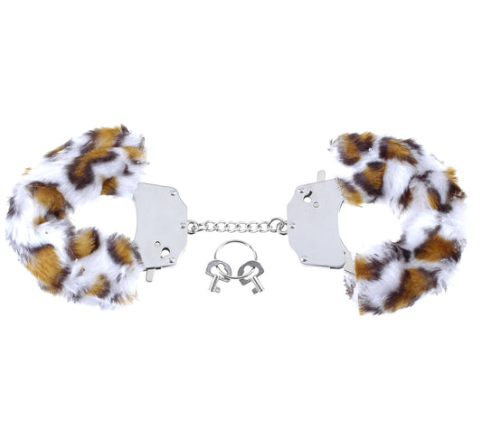 Fetish Fantasy Furry Cuffs Bondage Play Leopard Print - Club X