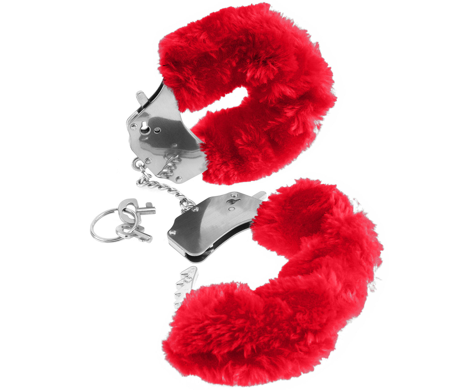 Fetish Fantasy Furry Cuffs Bondage Play Red - Club X