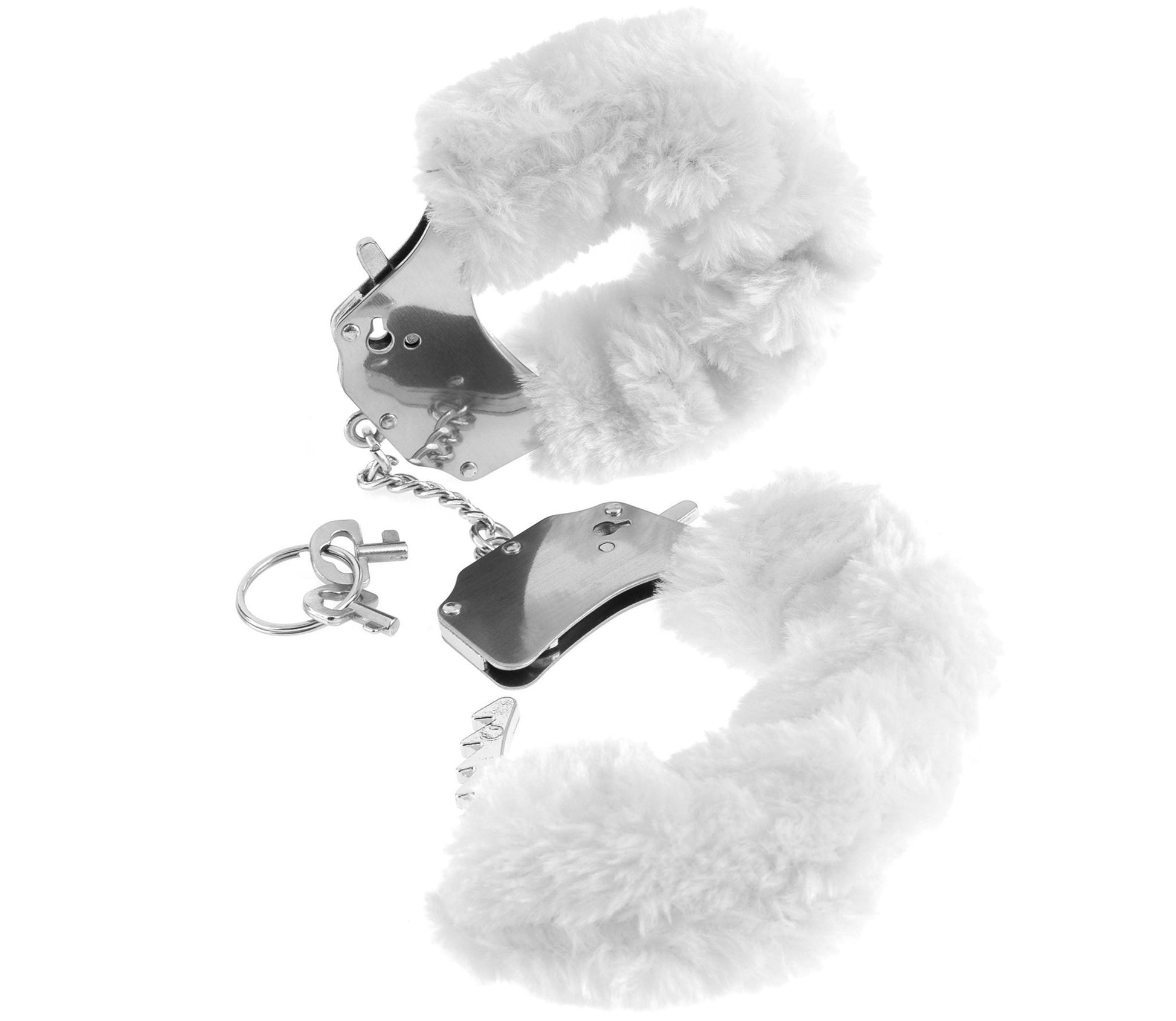 Fetish Fantasy Furry Cuffs Bondage Play White - Club X