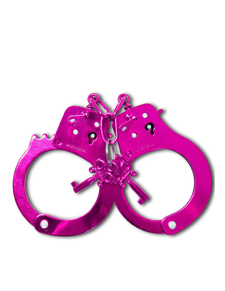 Fetish Fantasy Anodized Cuffs Pink - Club X