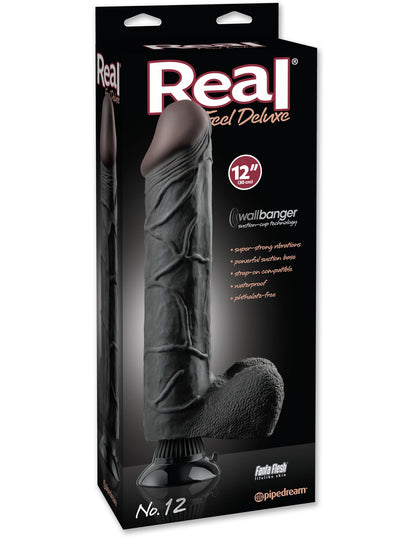 Real Feel Deluxe No. 12 Vibrating 12" Dildo  - Club X