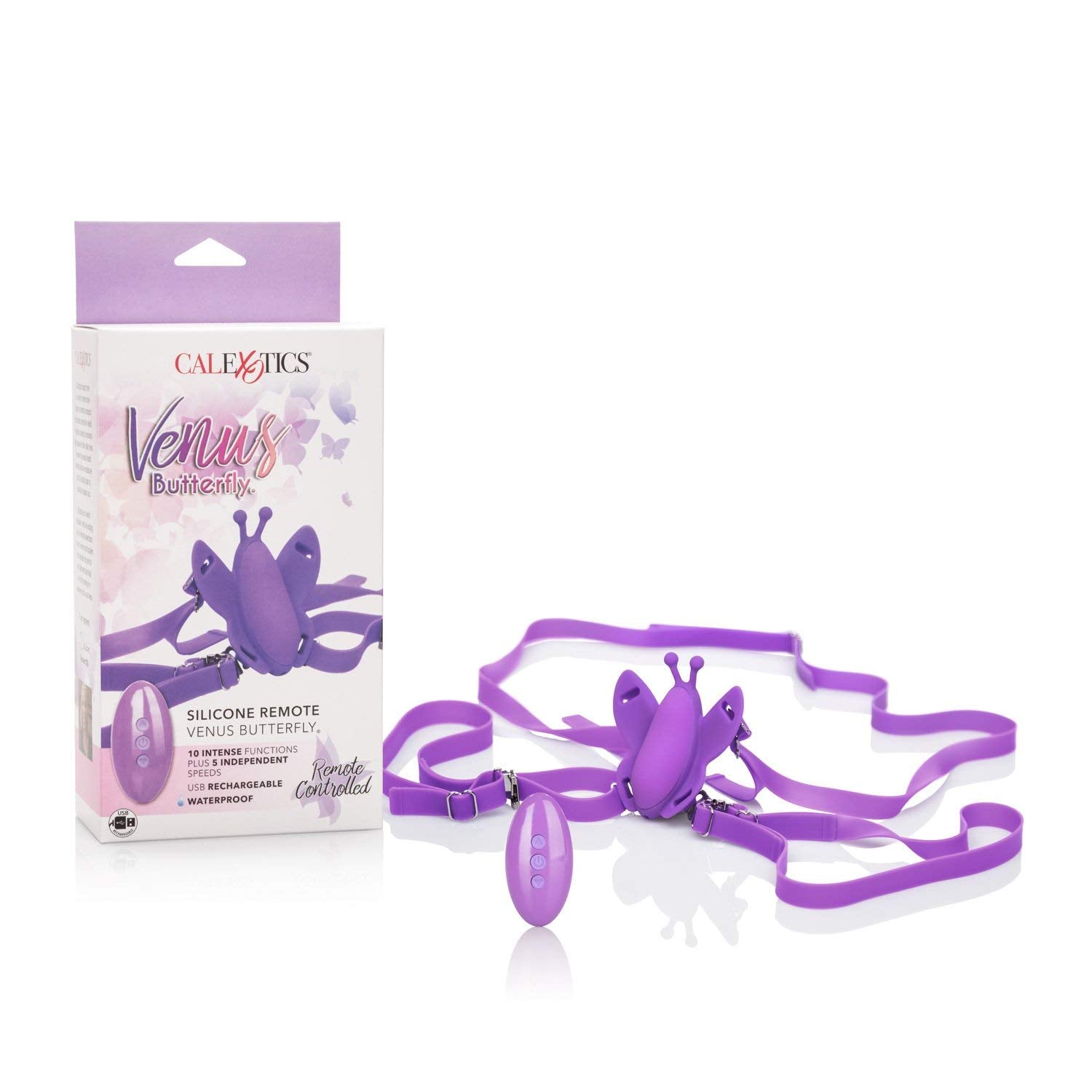 Venus Butterfly Silicone Remote Wireless Micro Butterfly Purple  - Club X