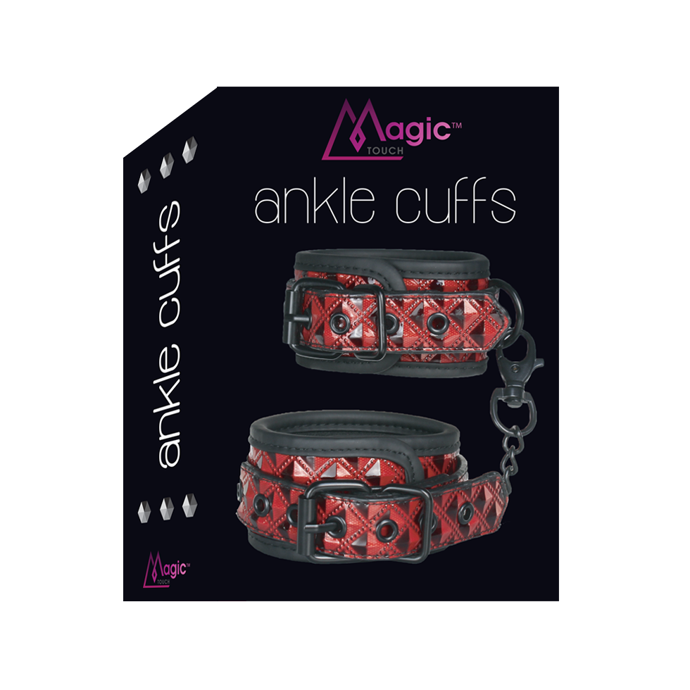 Magic Touch Fun Ankle Cuffs Purple  - Club X