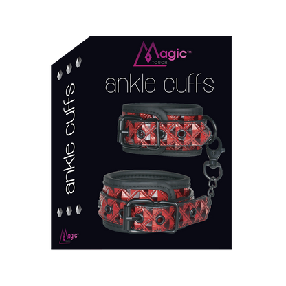Magic Touch Fun Ankle Cuffs Red  - Club X