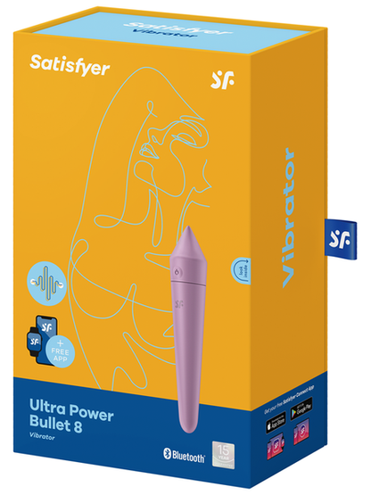 Satisfyer Ultra Power Bullet 8 Incl. Bluetooth And App Powerful Vibrator - Turquoise  - Club X