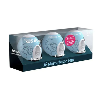 Satisfyer Masturbator Eggs 3-Pack - Riffle  - Club X