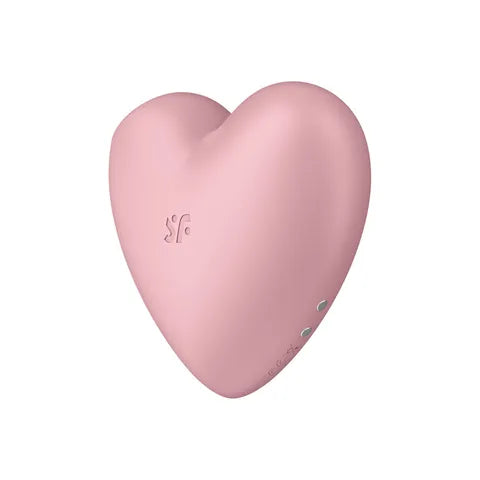 Satisfyer Cutie Heart Air Pulse - Light Red  - Club X