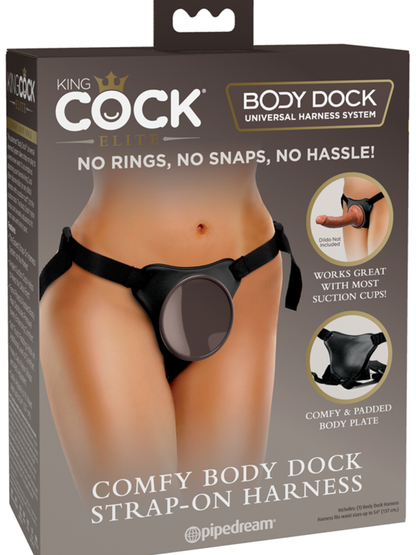 King Cock Elite Comfy Body Dock Strap-On Harness  - Club X
