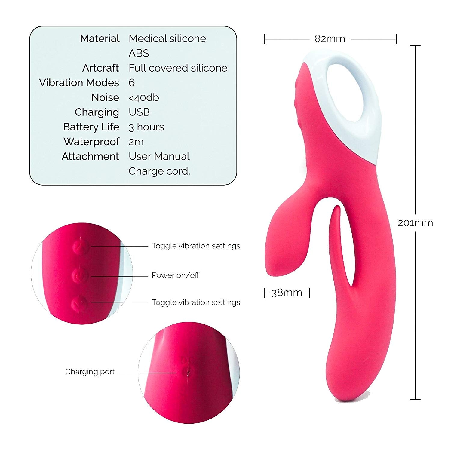 Magic Touch Fun G-Xstasy Rabbit Vibrator  - Club X