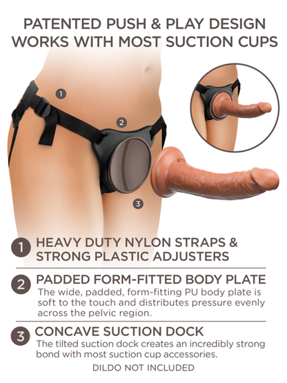 King Cock Elite Comfy Body Dock Strap-On Harness  - Club X