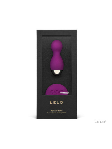 Lelo Hula Beads Vibrator Remote Controlled 8 Stimulation Modes 100% Rechargeable - Deep Rose  - Club X
