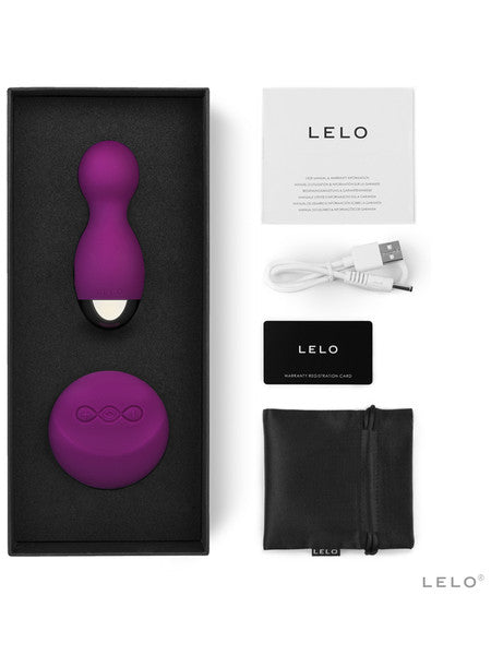 Lelo Hula Beads Vibrator Remote Controlled 8 Stimulation Modes 100% Rechargeable - Deep Rose  - Club X