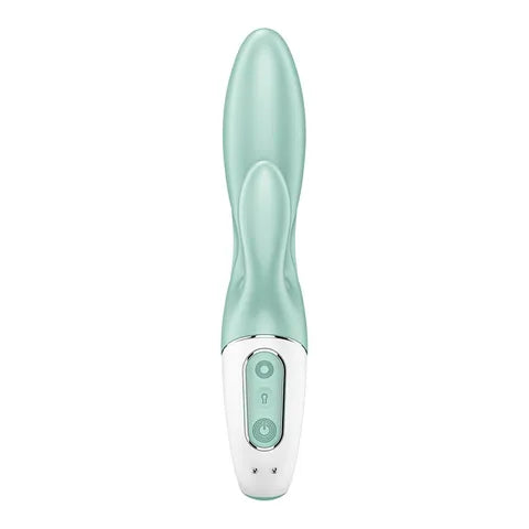 Satisfyer Air Pump Bunny 5 App Control Vibrator Mint  - Club X