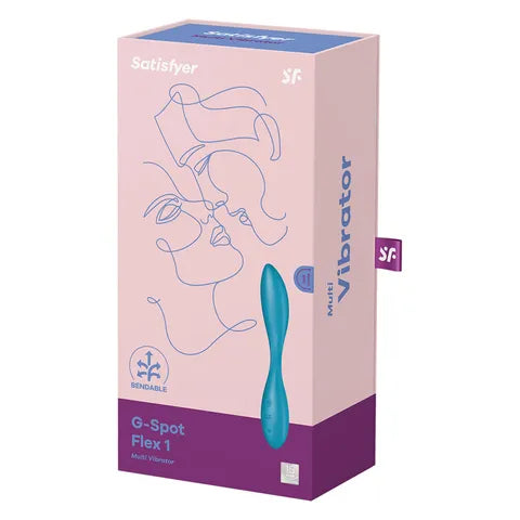 Satisfyer G-Spot Flex 1 Vibrator- Blue  - Club X