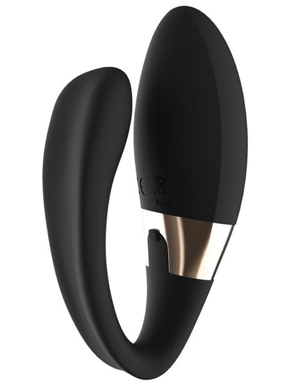 Lelo Tiani Duo Powerful Vibrator Dual Sensation Couples Massager Suit All Body Shape - Black  - Club X
