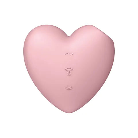 Satisfyer Cutie Heart Air Pulse - Light Red  - Club X