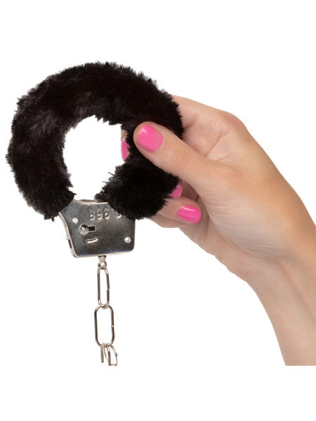 Playful Furry Cuffs Black  - Club X