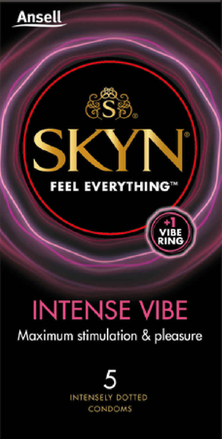 Skyn Intense Vibe 5Pk And Vibrating Cock Ring Default Title - Club X