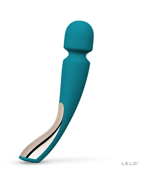 Lelo Smart Wand 2 Medium Luxurious Full Body Powerful Wand Massager Vibrator - Black  - Club X