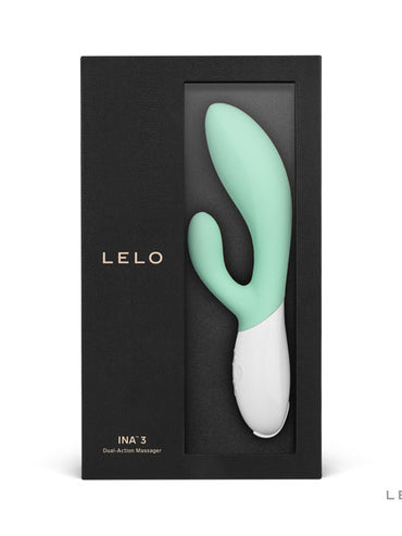 Lelo Ina 3 Seaweed Rabbit Vibrator Smoothest Silicon Dual Action Massager Stimulator  - Club X