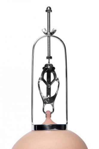 Guillotine Stainless Steel Clover Clamp Nipple Stretcher  - Club X
