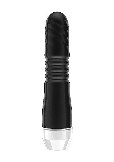 Loveline Leila Ribbed Classic Vibrator Black - Club X