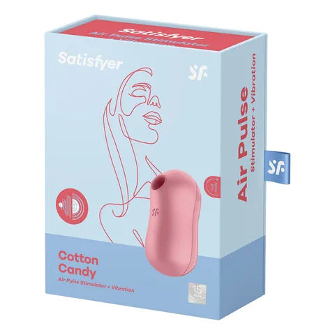 Satisfyer Cotton Candy Air Pulse - Light Red  - Club X