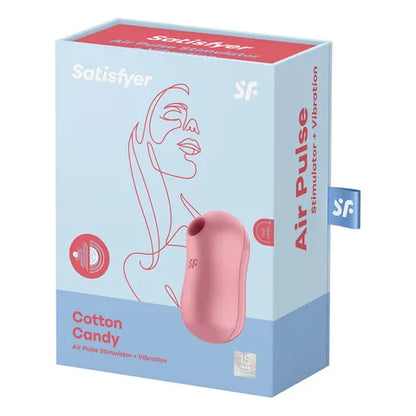 Satisfyer Cotton Candy Air Pulse - Light Red  - Club X